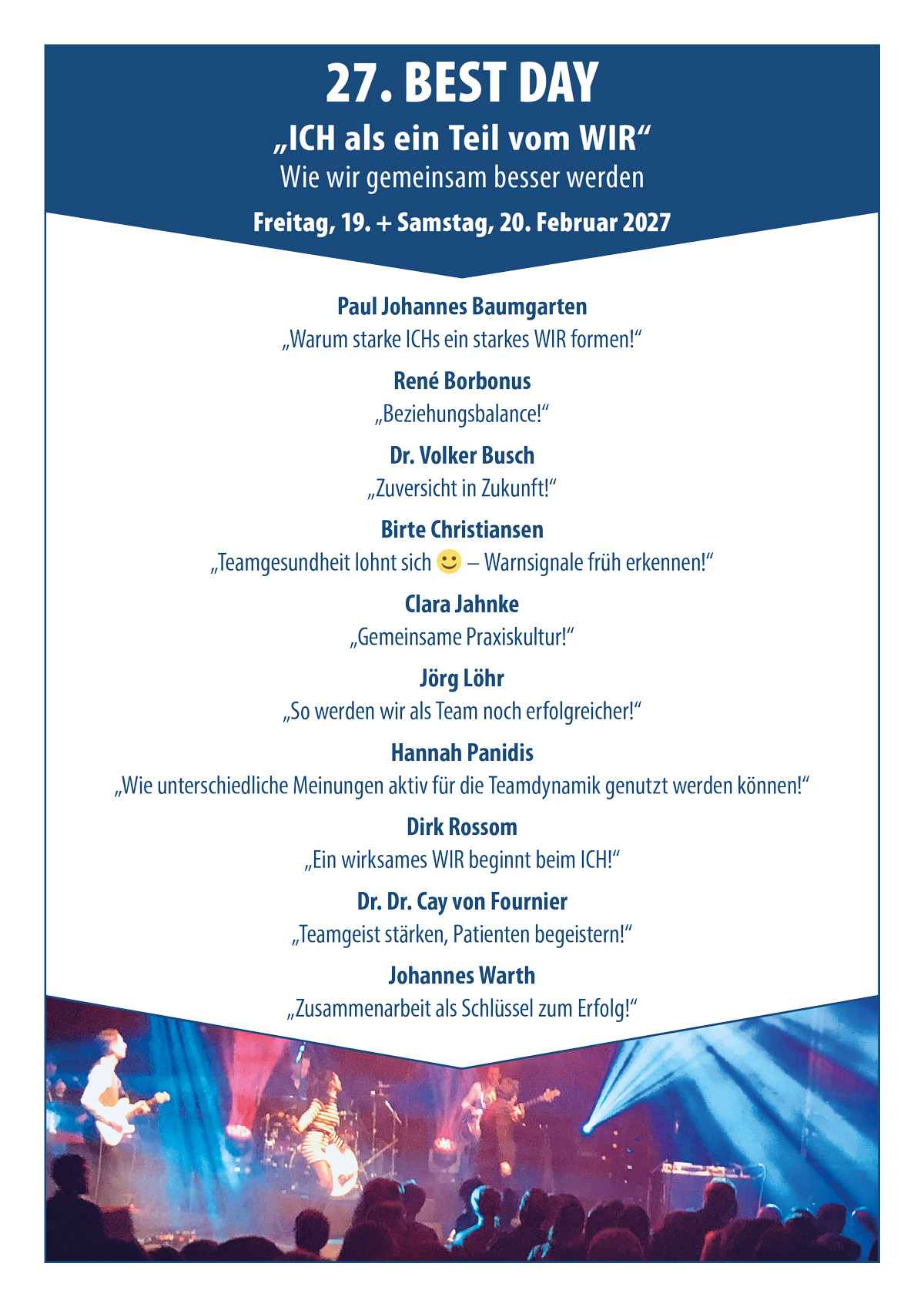 27. Best Day „ICH als ein Teil vom WIR – Wie wir gemeinsam besser werden“ - Kurs: 5700